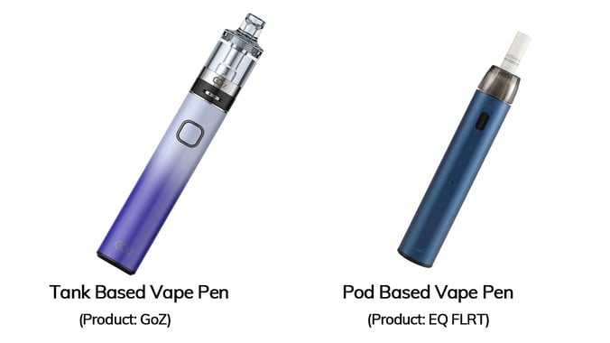 Stylo Vape à Réservoir vs. Stylo Vape à Capsule