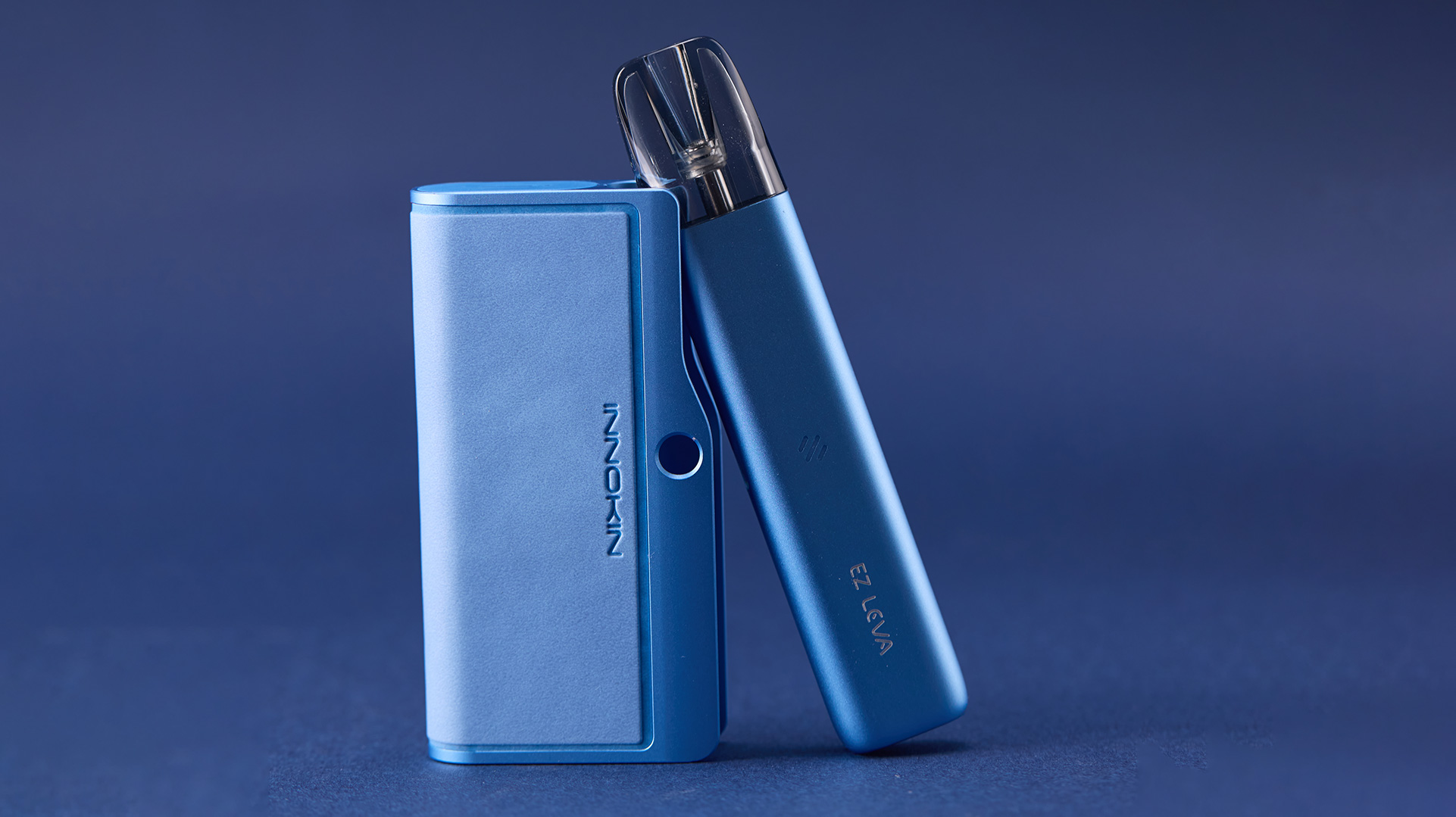 Innokin EZ LEVA pod vape system in blue, featuring a sleek and modern design.