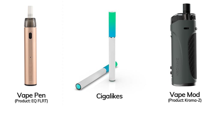 Vape Pen vs. Cigalikes vs. Vape Mod