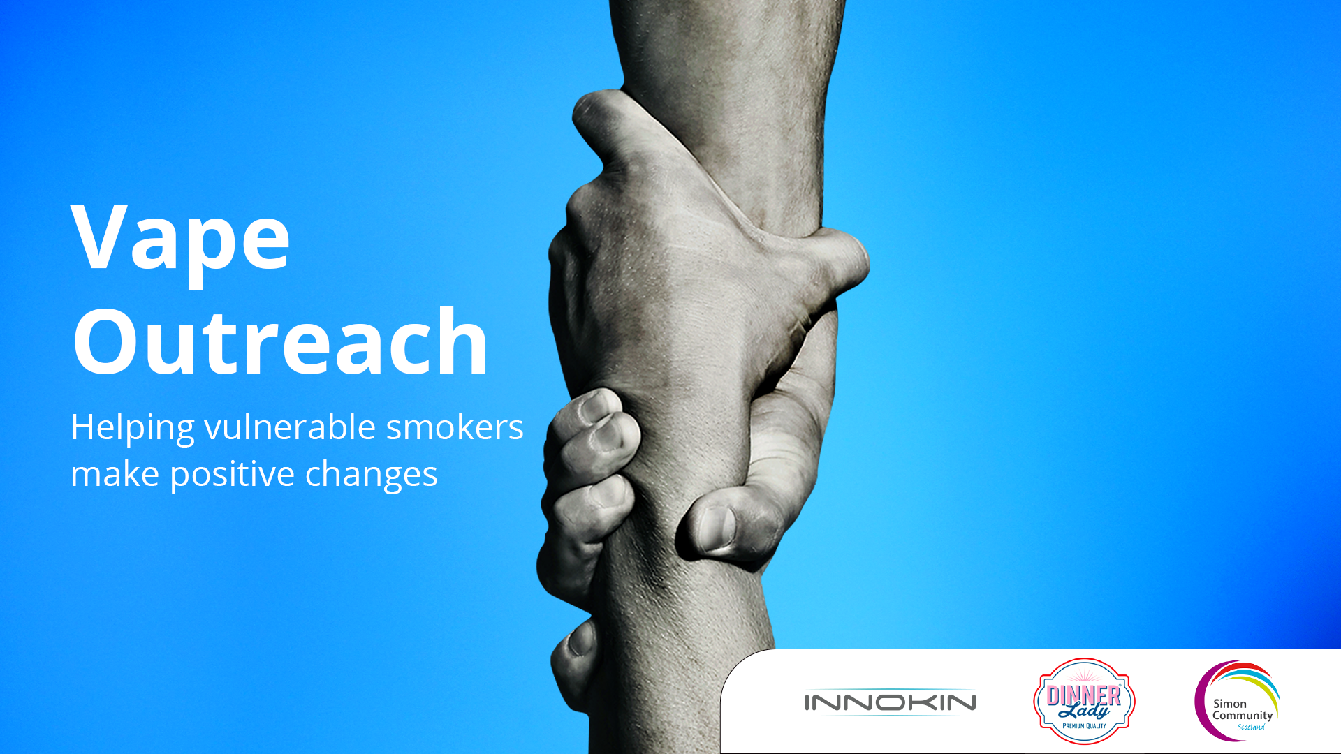 Innokin & Vape Dinner Lady Partner with Simon Community Scotland