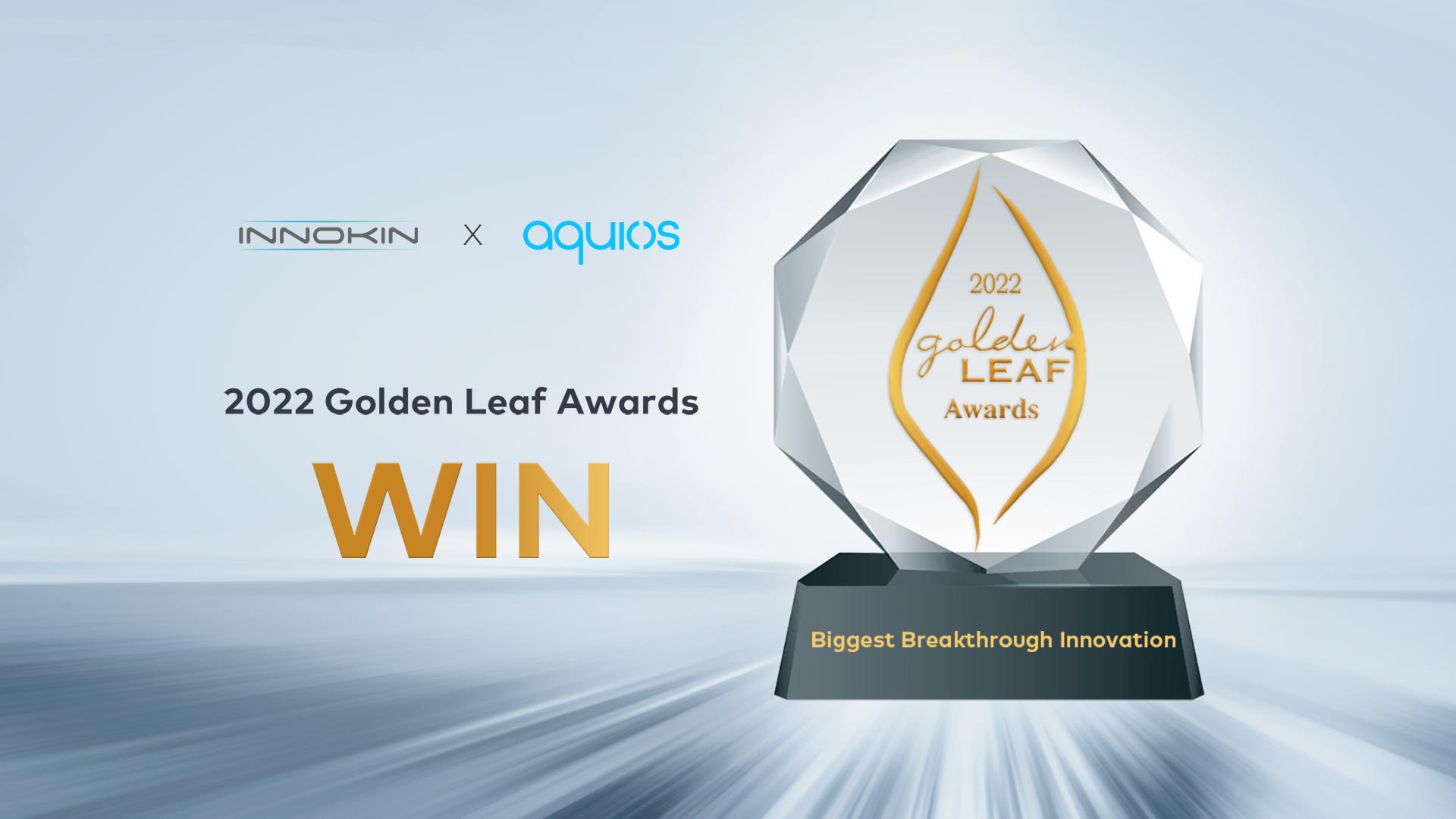 Innokin and Aquios Win “Biggest Breakthrough Innovation” At Golden Leaf Awards 2022