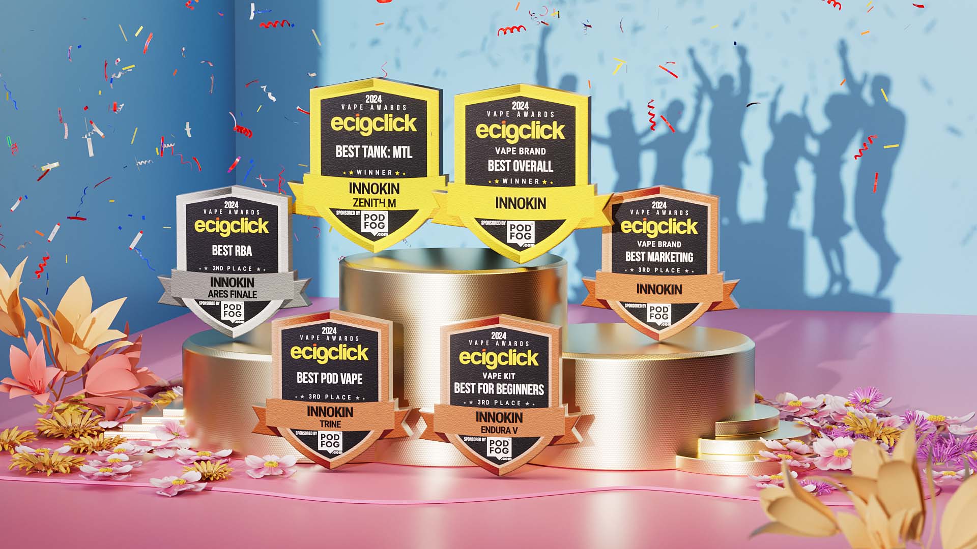 INNOKIN Triumphs at Ecigclick Vape Awards 2024 with Six Major Wins